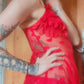 Valentina – Romantisches rotes Tüllnachthemd