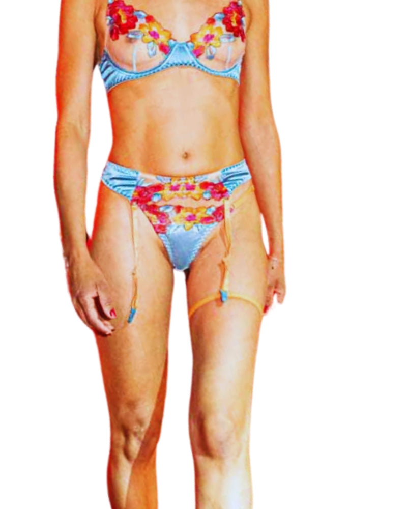 Vahinée – BH und Tanga mit Blumenmuster