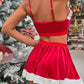 Céleste – Edles Red Velvet Outfit