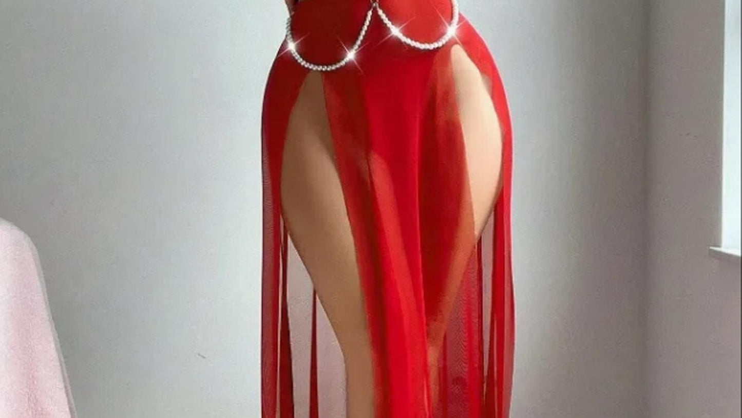 Daisy - Red Glamorous Nightgown