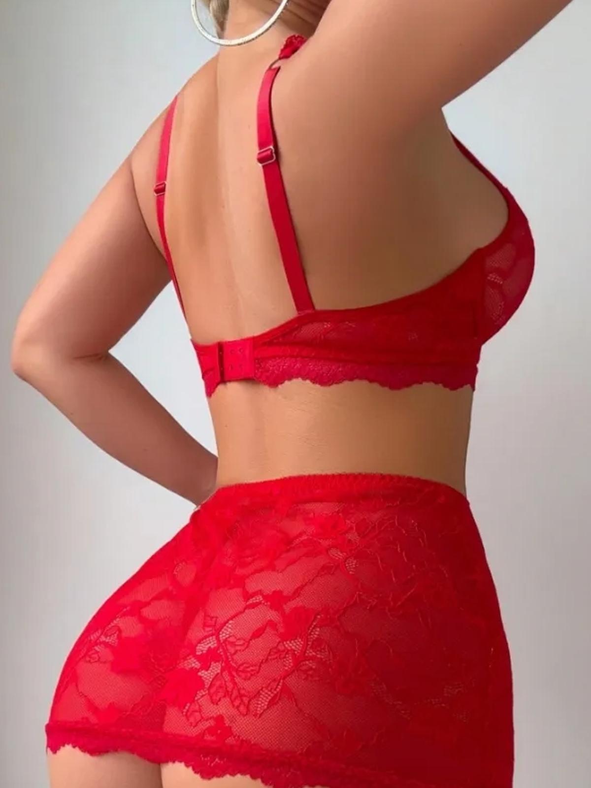Marilyne - Romantische rote Spitze