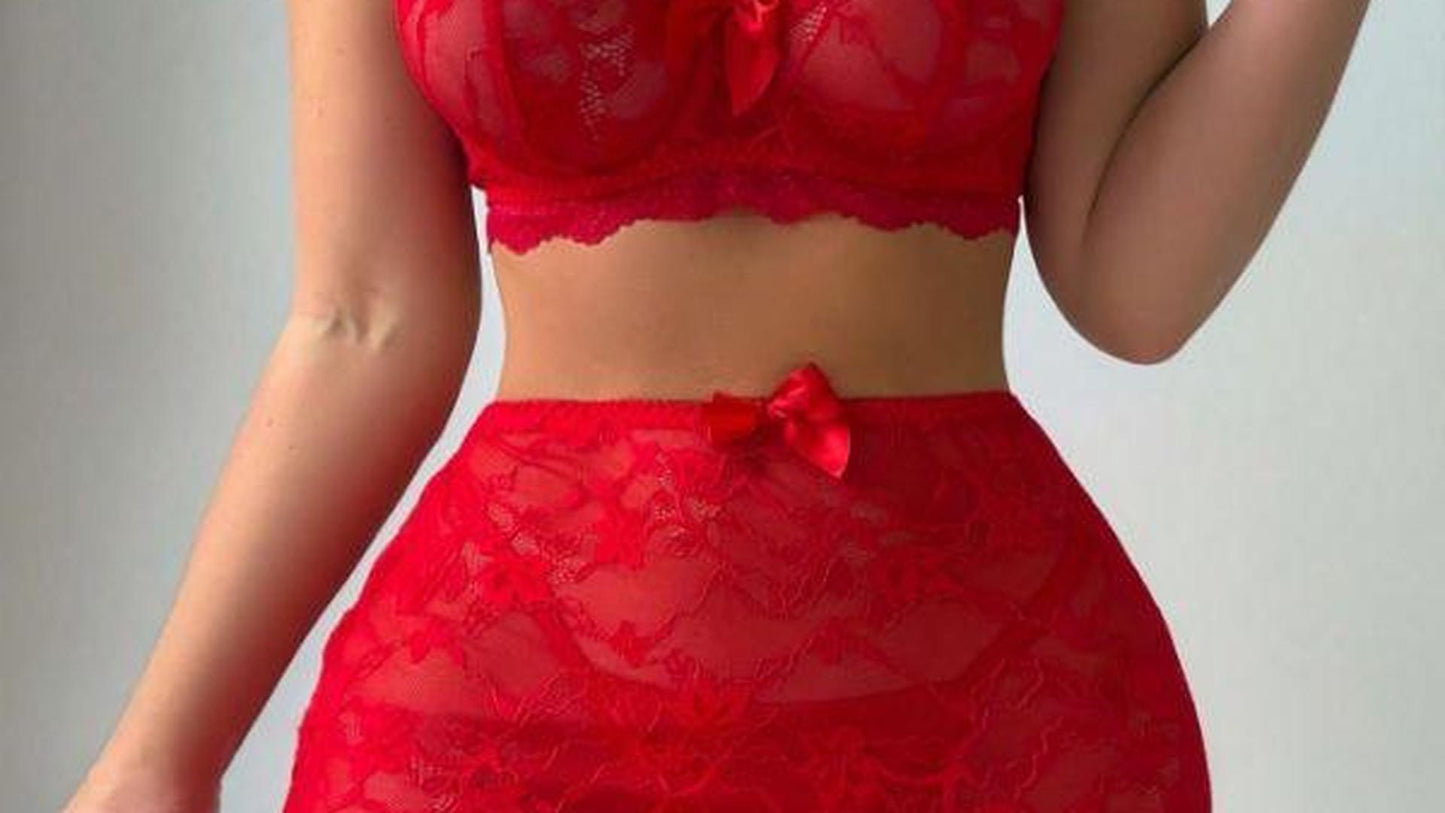 Marilyne - Romantische rote Spitze