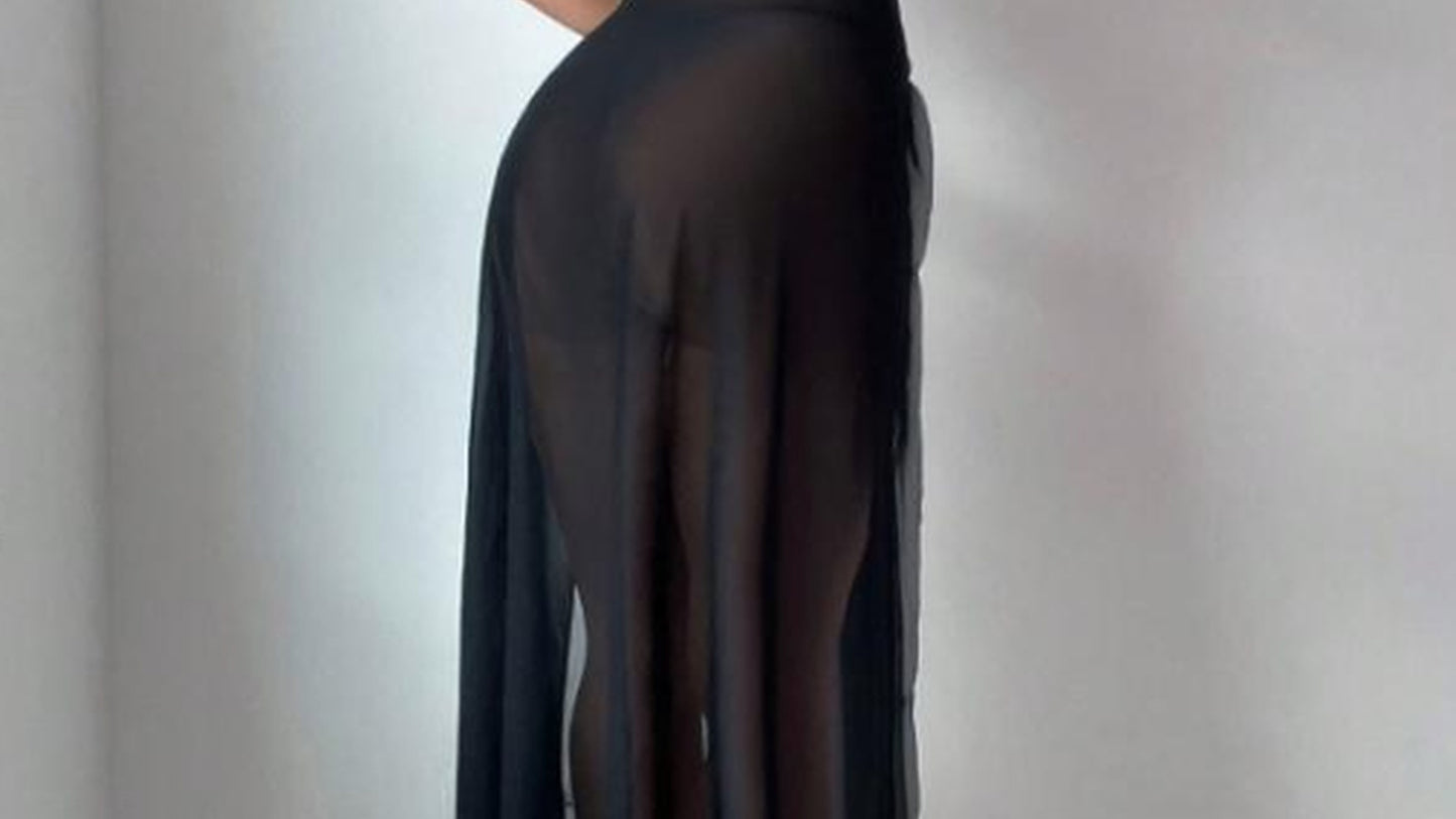Padmey - Black Sparkle Outfit with Chains