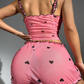 Kim - Delicate pink shorty pajamas