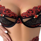 Samantha - Bra Set - Thong - Garter Belt - Floral