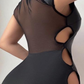 Mia - Kurzes, figurbetontes Kleid aus Kunstleder