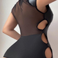 Mia - Kurzes, figurbetontes Kleid aus Kunstleder