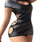 Mia - Kurzes, figurbetontes Kleid aus Kunstleder