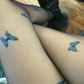 Blue Butterfly Tights